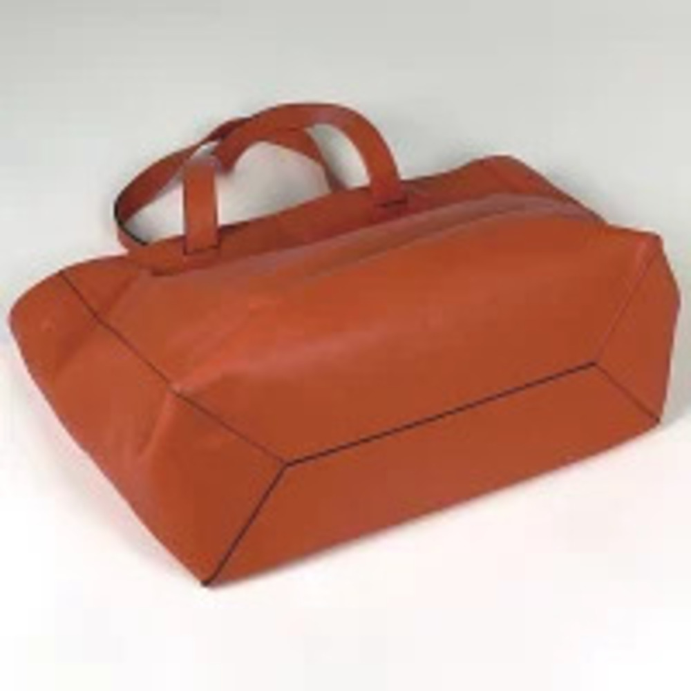 Loewe Anagram Tote Shopper Bag Orange East West Leather Orange
